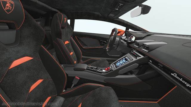 Interiör detalj av Lamborghini Huracán EVO