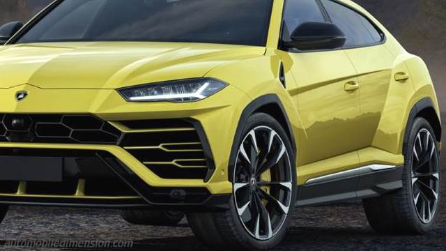 Exterieur van de Lamborghini Urus