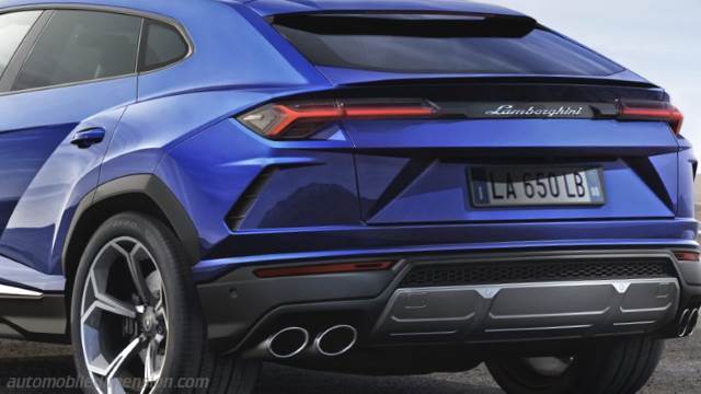 Dettaglio esterno della Lamborghini Urus