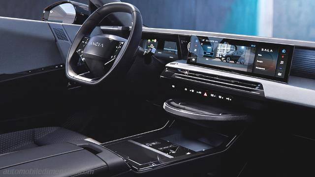 Interior detail of the Lancia Gamma