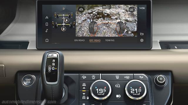 Interior detail of the Land-Rover Defender 110