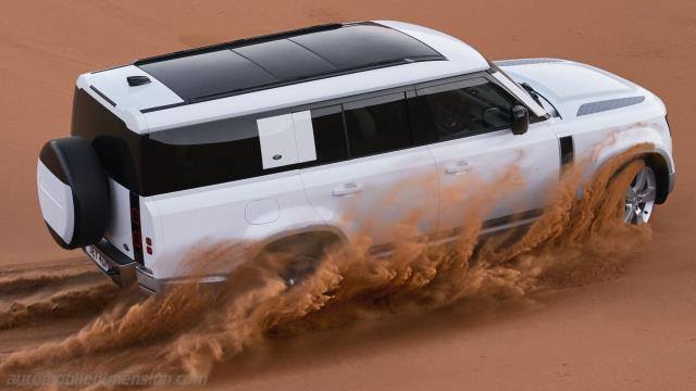 Détail extérieur de la Land-Rover Defender 130