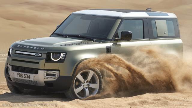 Détail extérieur de la Land-Rover Defender 90