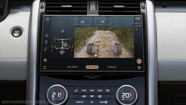 Interior detail of the Land-Rover Discovery