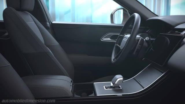 Interior detail of the Land-Rover Range Rover Velar