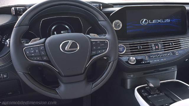 Interior detail of the Lexus LS