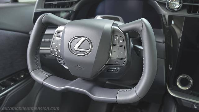 Dettaglio interno della Lexus RZ