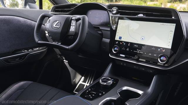 Interiör detalj av Lexus RZ