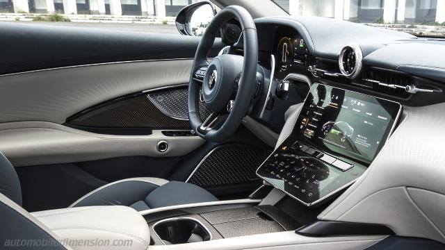 Interior detail of the Maserati GranTurismo