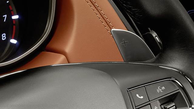 Détail intérieur de la Maserati Levante