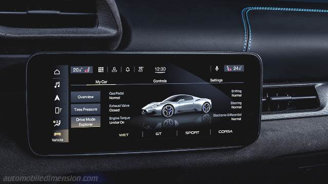 Interiör detalj av Maserati MC20