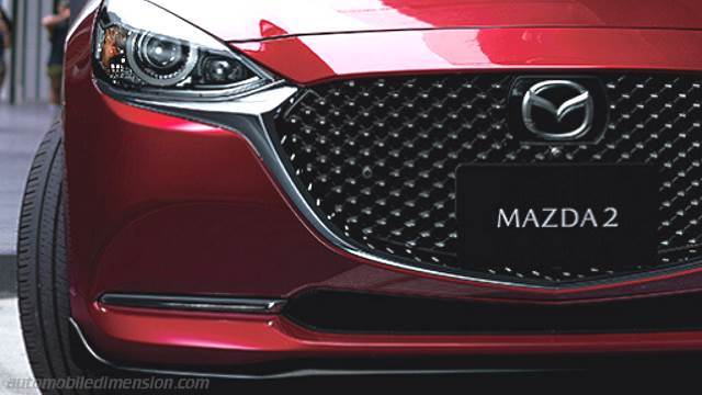 Exteriör av Mazda 2