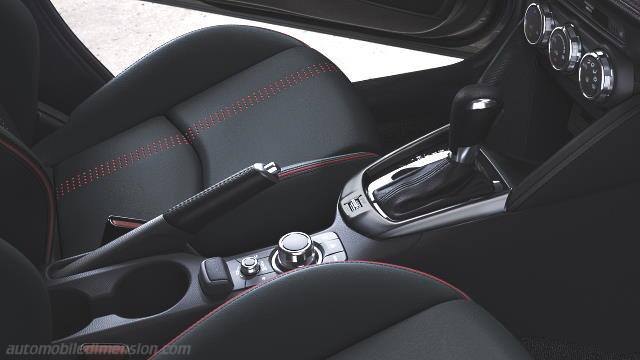 Interieur detail van de Mazda 2