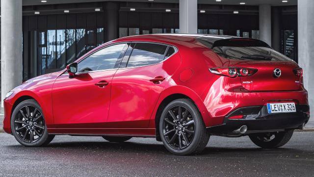 Exteriör av Mazda 3