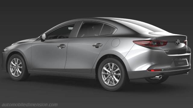 Exterieur van de Mazda 3 Sedan