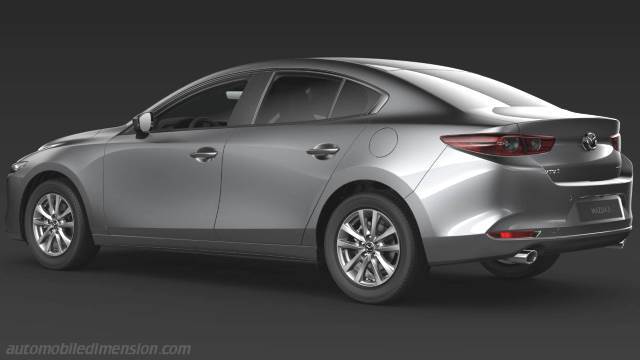 Exterior of the Mazda 3 Sedan