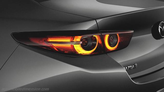 Exterieur detail van de Mazda 3 Sedan
