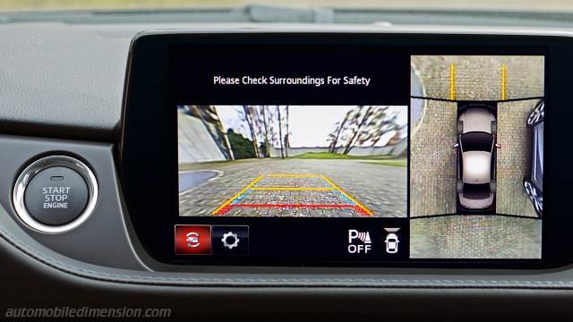 Interior detail of the Mazda 6