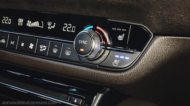 Interior detail of the Mazda 6 Wagon