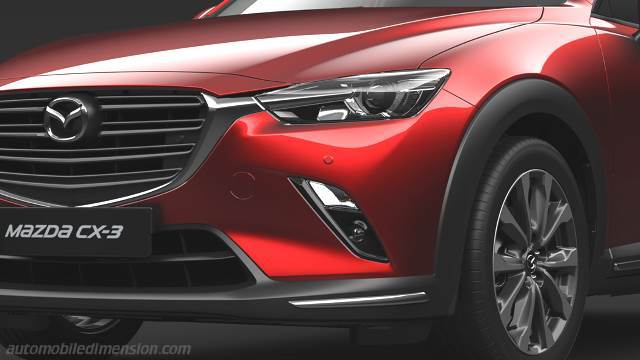 Exterior of the Mazda CX-3