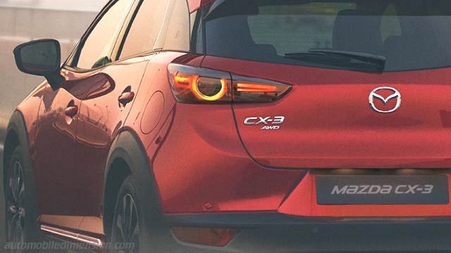 Dettaglio esterno della Mazda CX-3
