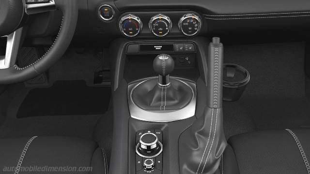 Interior detail of the Mazda MX-5