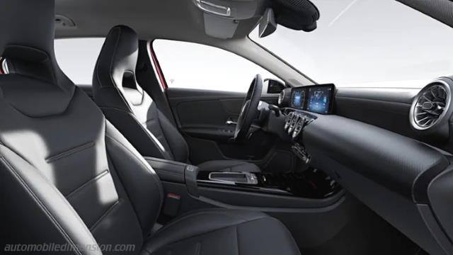 Interior detail of the Mercedes-Benz A