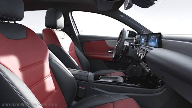 Interieur detail van de Mercedes-Benz A Sedan