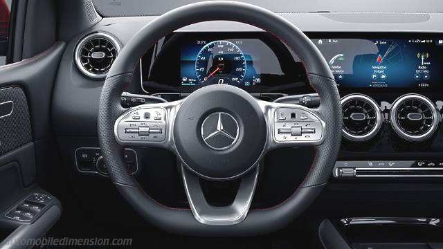 Dettaglio interno della Mercedes-Benz B Sports Tourer