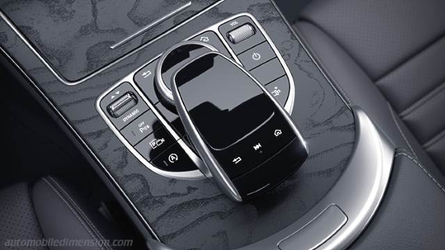 Interieur detail van de Mercedes-Benz C Coupé