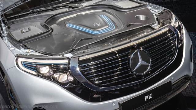 Exterieurdetail des Mercedes-Benz EQC