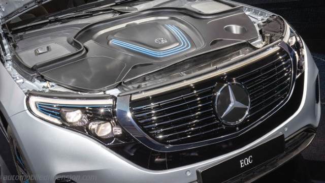 Détail extérieur de la Mercedes-Benz EQC