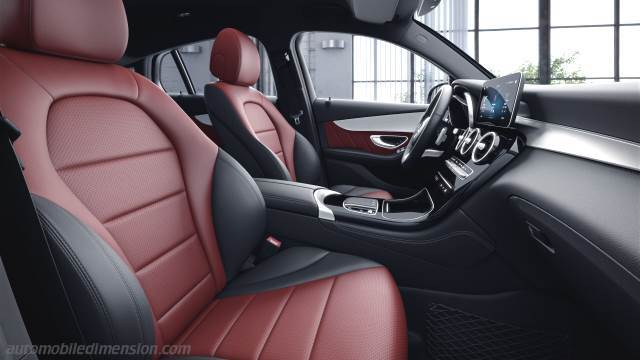 Interieur detail van de Mercedes-Benz GLC Coupé