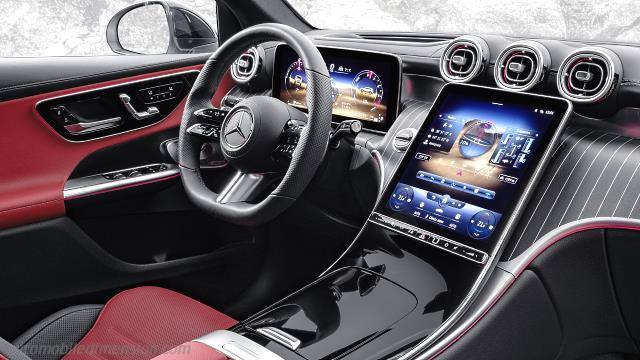 Interior detail of the Mercedes-Benz GLC SUV