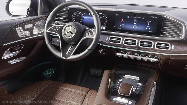 Interieur detail van de Mercedes-Benz GLE Coupé