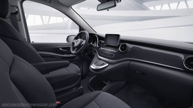 Interior detail of the Mercedes-Benz V lg