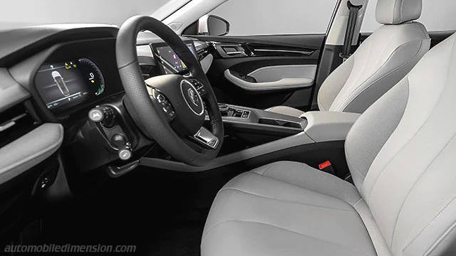 Interieur detail van de MG MG5