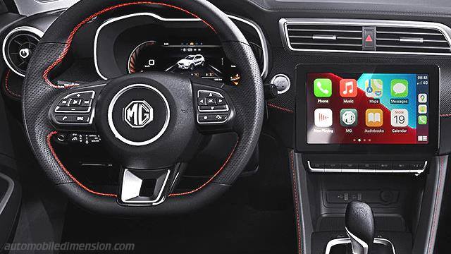 Dettaglio interno della MG ZS