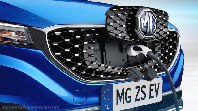 Exterior detail of the MG ZS EV