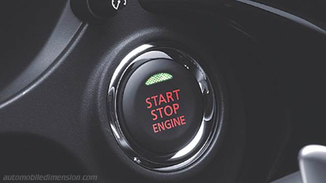 Interior detail of the Mitsubishi Outlander