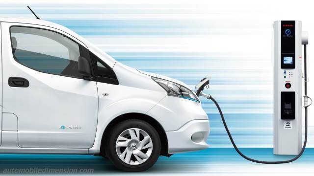 Exterieur van de Nissan e-NV200 Evalia