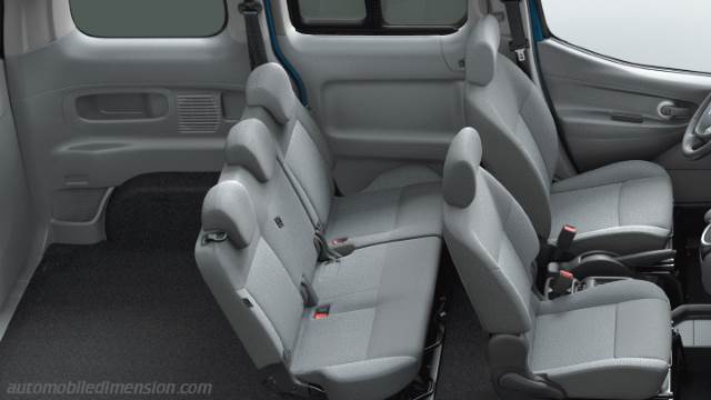 Dettaglio esterno della Nissan e-NV200 Evalia