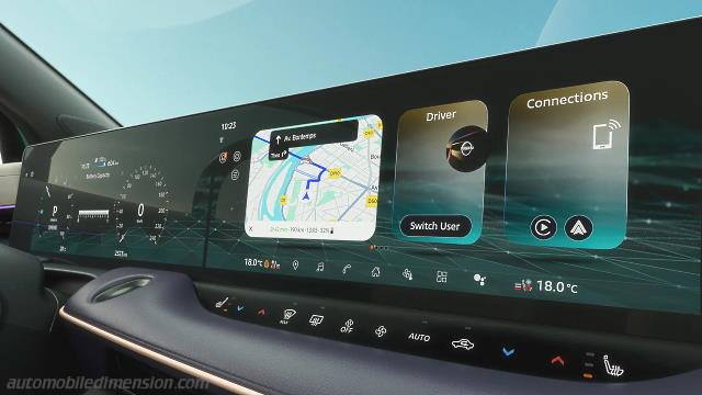 Détail intérieur de la Nissan Leaf