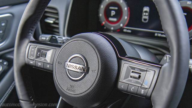 Interieur detail van de Nissan Qashqai