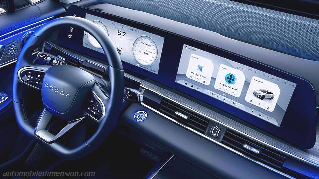 Interior detail of the Omoda 5