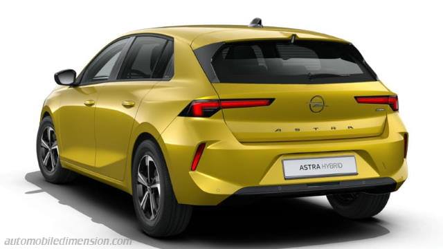 Exterieur van de Opel Astra