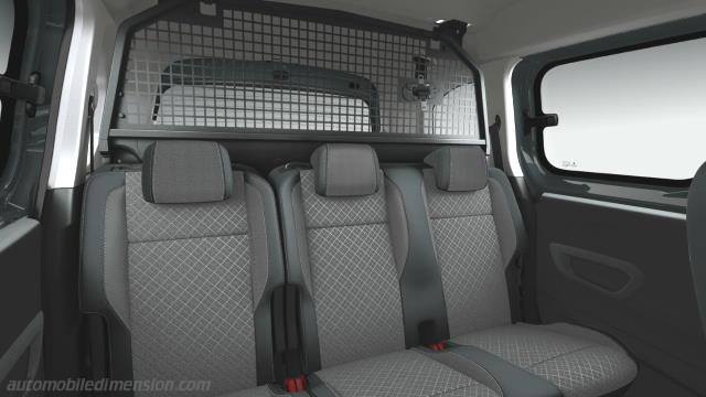 Interior detail of the Opel Combo