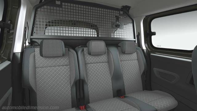 Interieur detail van de Opel Combo XL