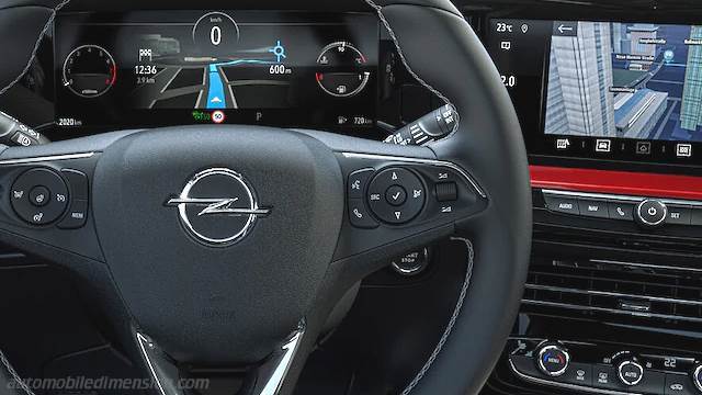 Dettaglio interno dell'Opel Mokka