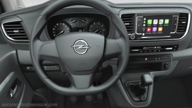 Interior detail of the Opel Zafira Life L